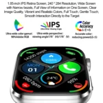 T92 1.81 inch IPS Square Screen Smart Watch, Heart Rate / Blood Oxygen / Blood Pressure - Image 2