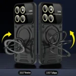 Large Window MagSafe Holder Phone Case, For Xiaomi 14 Pro, For Xiaomi 14, For Xiaomi 13T / 13T Pro - Image 4