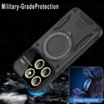 Large Window MagSafe Holder Phone Case, For Xiaomi 14 Pro, For Xiaomi 14, For Xiaomi 13T / 13T Pro - Image 5