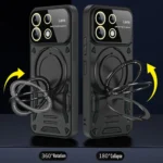 Large Window MagSafe Holder Phone Case, For Redmi Note 13 5G Global, For Redmi 13C 4G, For Redmi Note 12 4G Global - Image 4