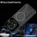 Large Window MagSafe Holder Phone Case, For Redmi Note 14 Pro 4G Global, For Redmi 14C 4G, For Redmi Note 13 Pro 5G Global - Image 7