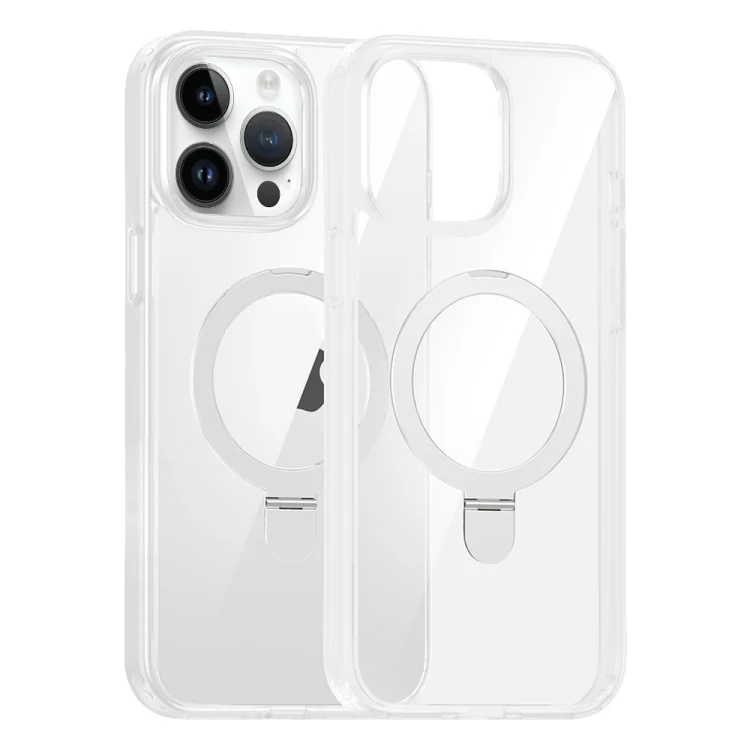 High Transparency MagSafe Holder Phone Case, For iPhone 14 Pro, For iPhone 14 Pro Max, For iPhone 13 Pro Max, For iPhone 13 Pro