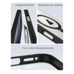 High Transparency MagSafe Holder Phone Case, For iPhone 11 - Image 2