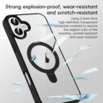 High Transparency MagSafe Holder Phone Case, For iPhone 11 - Image 9