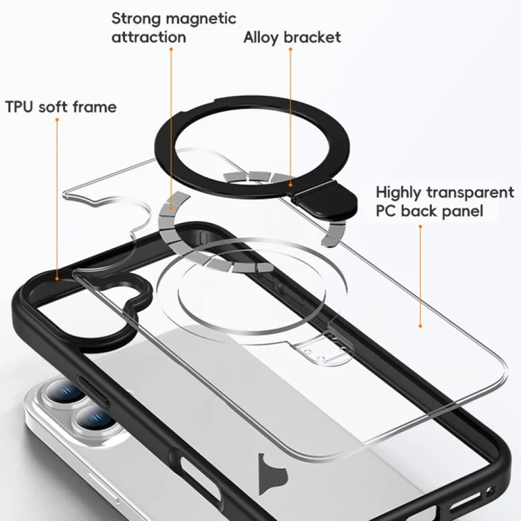 EDA0073839_B9.webp High Transparency MagSafe Holder Phone Case, For iPhone 11 - Image 10