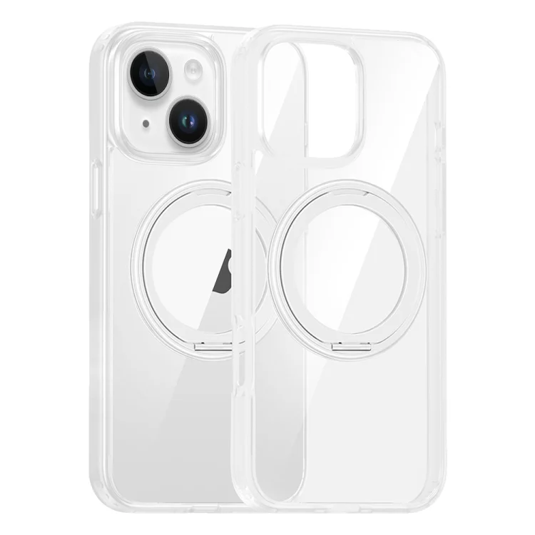 High Transparency 360 Degree Rotating Holder MagSafe Phone Case, For iPhone 13, For iPhone 12, For iPhone 12 Pro Max, For iPhone 12 Pro