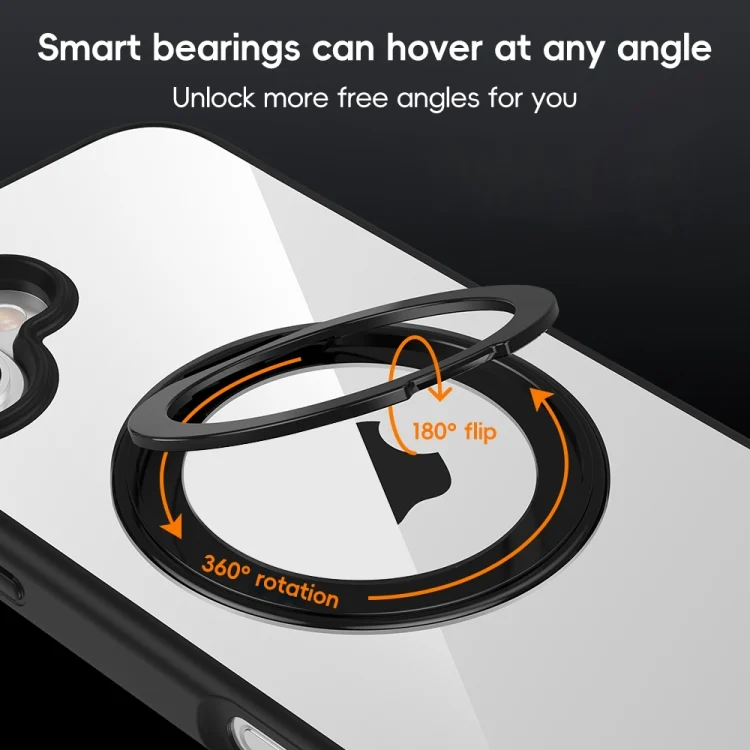 EDA0073842_B3.webp High Transparency 360 Degree Rotating Holder MagSafe Phone Case, For iPhone 11 - Image 4