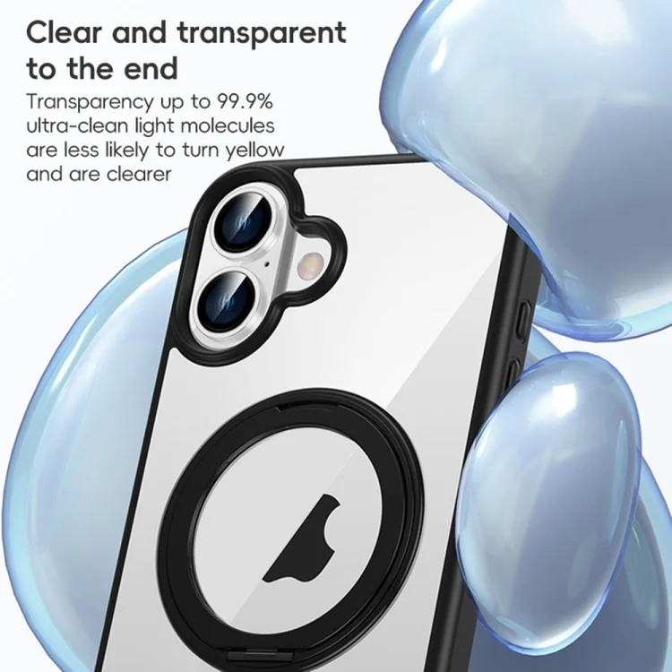 EDA0073842_B6.webp High Transparency 360 Degree Rotating Holder MagSafe Phone Case, For iPhone 11 - Image 7