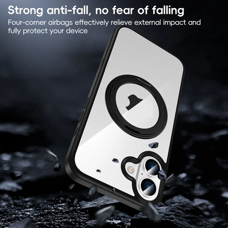 EDA0073842_B7.webp High Transparency 360 Degree Rotating Holder MagSafe Phone Case, For iPhone 11 - Image 8