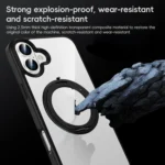 High Transparency 360 Degree Rotating Holder MagSafe Phone Case, For iPhone 11 - Image 10