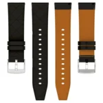 Square 22mm Leather Watch Band - Image 5