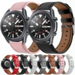 For Galaxy Watch 3 45mm Leather Replacement Strap Watchband - Image 3