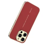 GKK Plated Plain Leather Shockproof Phone Case, For iPhone 16 Pro Max, For iPhone 16 Pro - Image 6