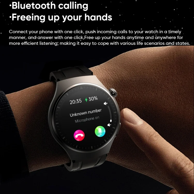 EDA0074068_B3.webp MT200 1.43 inch AMOLED IP67 Steel Band Smart Call Watch, Support ECG - Image 4