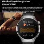 MT200 1.43 inch AMOLED IP67 Steel Band Smart Call Watch, Support ECG - Image 8