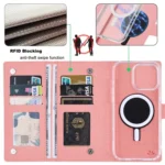 ViLi GBS-C Series MagSafe Magnetic RFID Leather Flip Phone Case, For iPhone 16 Pro Max, For iPhone 16 Pro, For iPhone 16 Plus, For iPhone 16, For iPhone 15 Pro Max, For iPhone 15 Pro... - Image 5