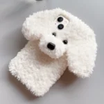 Teddy Dog Plush TPU Phone Case, For iPhone 15 Plus, For iPhone 15, For iPhone 14 Plus, For iPhone 14, For iPhone 14 Pro, For iPhone 14 Pro Max