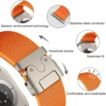 Parachute Buckle Elastic Nylon Watch Band, For Apple Watch 46mm / 49mm / 45mm / 44mm, For Apple Watch 42mm / 41mm / 40mm / 38mm - Image 4