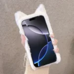 3D Cute Cat Plush Full Coverage Phone Case, For iPhone 13 Pro Max, For iPhone 13 Pro, For iPhone 13, For iPhone 13 mini, For iPhone 12, For iPhone 12 Pro Max - Image 3