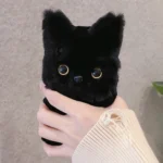 3D Cute Cat Plush Full Coverage Phone Case, For iPhone 13 Pro Max, For iPhone 13 Pro, For iPhone 13, For iPhone 13 mini, For iPhone 12, For iPhone 12 Pro Max - Image 5