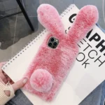3D Cute Long-eared Rabbit Plush Full Coverage Phone Case, For iPhone 15 Plus, For iPhone 15, For iPhone 14, For iPhone 14 Pro, For iPhone 14 Pro Max, For iPhone 13 Pro Max - Image 3