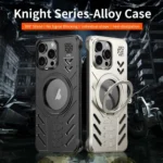 Knight Series Alloy Cooling MagSafe Phone Case, For iPhone 16 Pro Max, For iPhone 16 Pro - Image 2