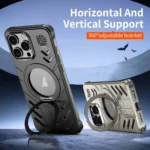 Knight Series Alloy Cooling MagSafe Phone Case, For iPhone 16 Pro Max, For iPhone 16 Pro - Image 4