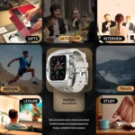 RedPepper Armor Metal Case Integrated Silicone Watch Band - Image 11