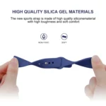 Solid Color Reverse Buckle Silicone Strap, Size: Large Size - Image 5