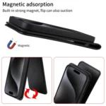 Magnetic Vertical Flip Leather Phone Case, For OnePlus Ace 5 / Ace 5 Pro, For OnePlus 13, For OnePlus Nord 4 5G - Image 4