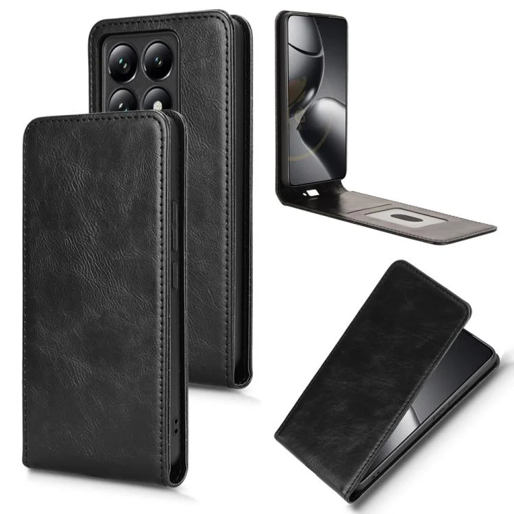 Magnetic Vertical Flip Leather Phone Case, For Xiaomi 14T Pro, For Xiaomi 14T, For Xiaomi Poco F6 Pro / Redmi K70 / K70 Pro, For Xiaomi Poco X6 Pro / Redmi K70E 5G