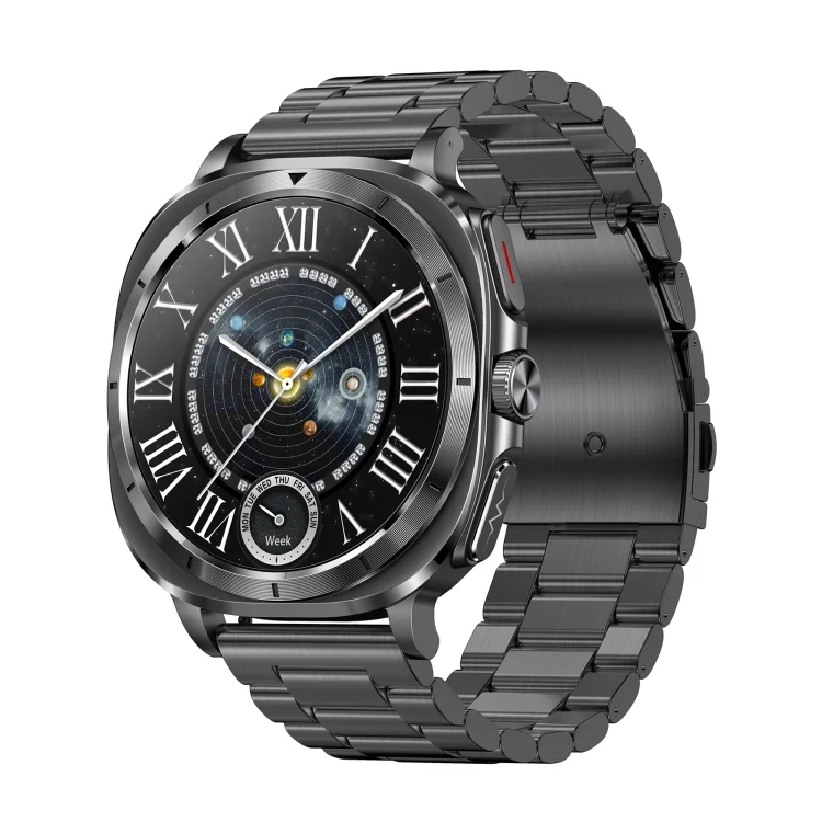 EDA007425301A.webp ET492 1.43 inch AMOLED Screen Steel Strap Smart Watch Supports ECG/Blood Sugar Monitoring - Image 1