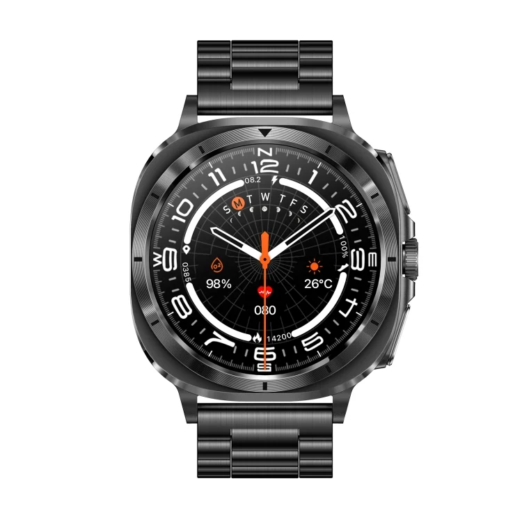 EDA007425301A_1.webp ET492 1.43 inch AMOLED Screen Steel Strap Smart Watch Supports ECG/Blood Sugar Monitoring - Image 12