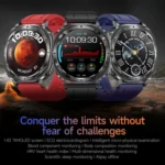ET492 1.43 inch AMOLED Screen Steel Strap Smart Watch Supports ECG/Blood Sugar Monitoring - Image 2