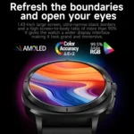ET492 1.43 inch AMOLED Screen Steel Strap Smart Watch Supports ECG/Blood Sugar Monitoring - Image 3