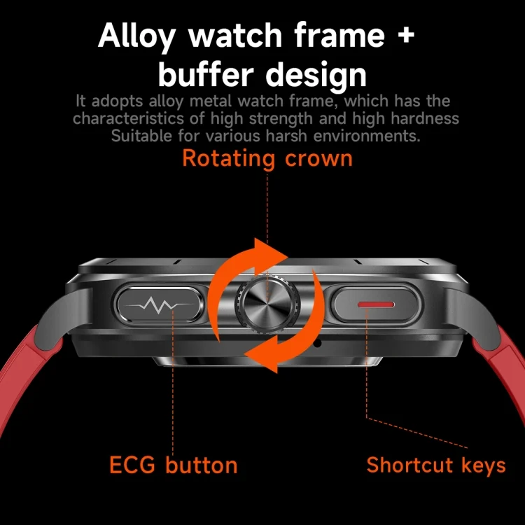 EDA0074253_B3.webp ET492 1.43 inch AMOLED Screen Steel Strap Smart Watch Supports ECG/Blood Sugar Monitoring - Image 4