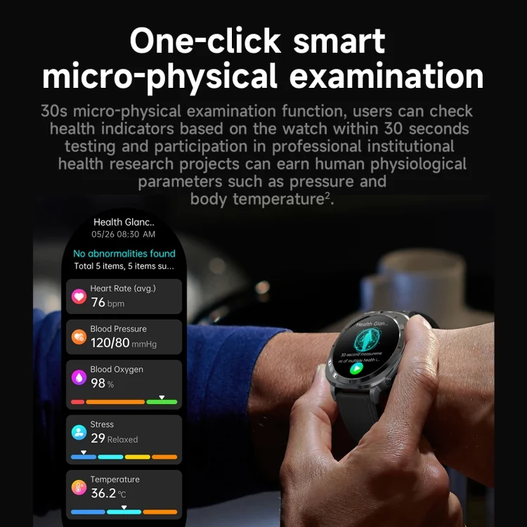 EDA0074253_B4.webp ET492 1.43 inch AMOLED Screen Steel Strap Smart Watch Supports ECG/Blood Sugar Monitoring - Image 5