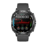 ET492 1.43 inch AMOLED Screen Leather Strap Smart Watch Supports ECG/Blood Sugar Monitoring - Image 12