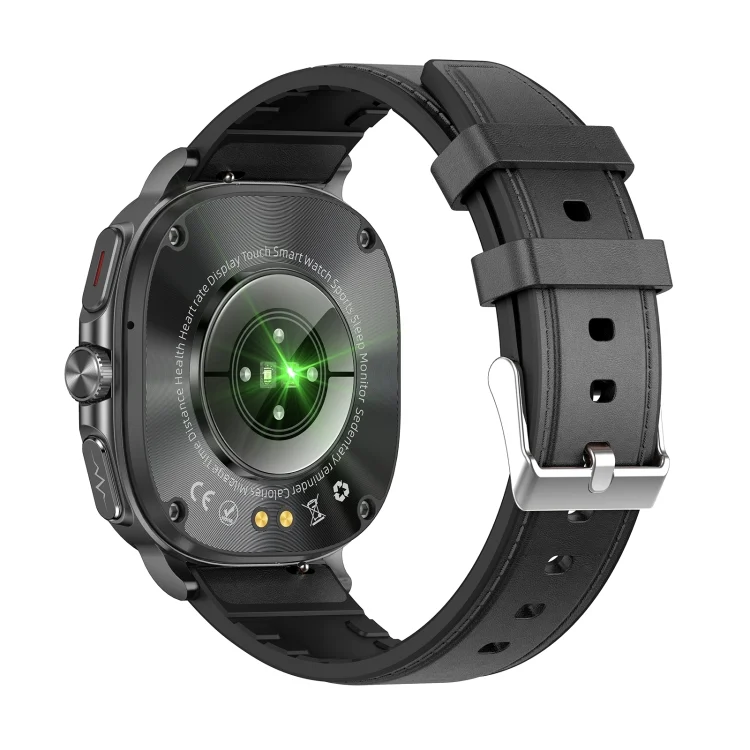 EDA007425501A_2.webp ET492 1.43 inch AMOLED Screen Leather Strap Smart Watch Supports ECG/Blood Sugar Monitoring - Image 13