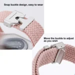 Snap Button Nylon Braided Watch Band - Image 3