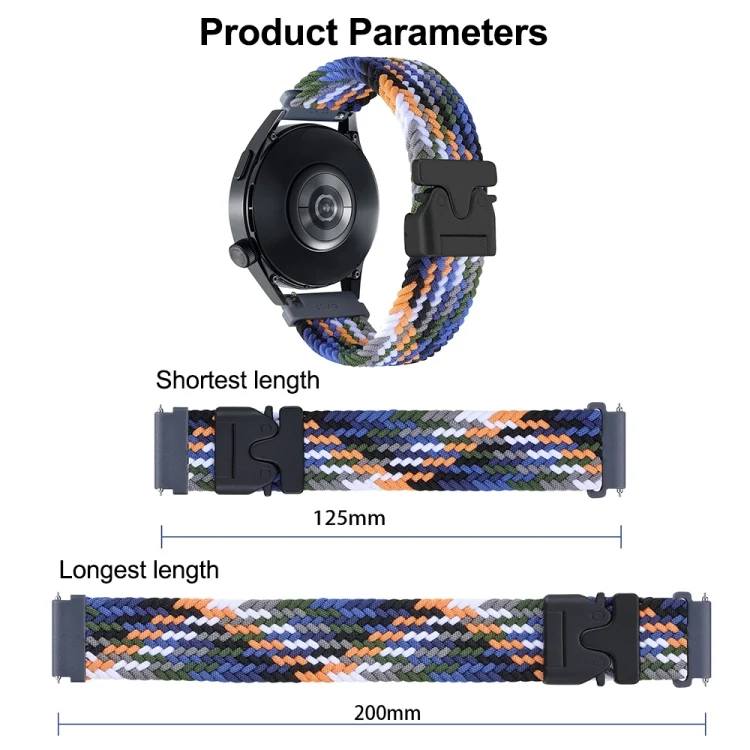 EDA0074263_B3.webp Snap Button Nylon Braided Watch Band - Image 4