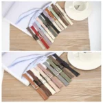 Universal Slim Magnetic Buckle Genuine Leather Watch Band - Image 3