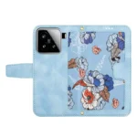 Floral Pattern Leather Phone Case with Lanyard, For Xiaomi 15 Pro, For Xiaomi 15, For Xiaomi 14T Pro - Image 3
