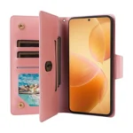 Rivet Buckle 9 Cards Three Fold Leather Phone Case, For Xiaomi 14T Pro Global, For Xiaomi 14T 5G Global - Image 5