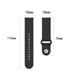 18mm SLR Buckle Fashion Silicone Strap, Size: Small Code - Image 7