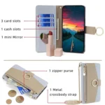 Crossbody Litchi Texture Leather Phone Case, For Redmi Note 14 Pro 4G, For Redmi Note 14 4G 163.25mm, For Redmi 13 4G - Image 4
