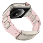 T-shaped Magnetic Buckle Stainless Steel Rubber Watch Band, For Apple Watch 46mm / 49mm / 45mm / 44mm, For Apple Watch 42mm / 41mm / 40mm / 38mm - Image 5