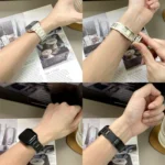 T-shaped Magnetic Buckle Stainless Steel Rubber Watch Band, For Apple Watch 46mm / 49mm / 45mm / 44mm, For Apple Watch 42mm / 41mm / 40mm / 38mm - Image 3