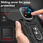 Sliding Camshield Holder Phone Case, For Redmi Note 14 Pro+ 5G Global, For Redmi 14C 4G - Image 6