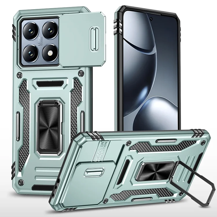 Armor PC Hybrid TPU Camera Shield Phone Case, For Xiaomi 14T Pro, For Xiaomi 14T